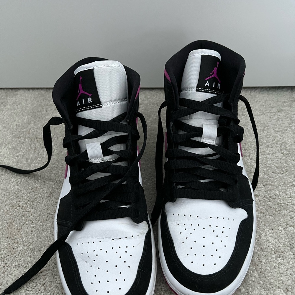 Women's Black and White Sneakers